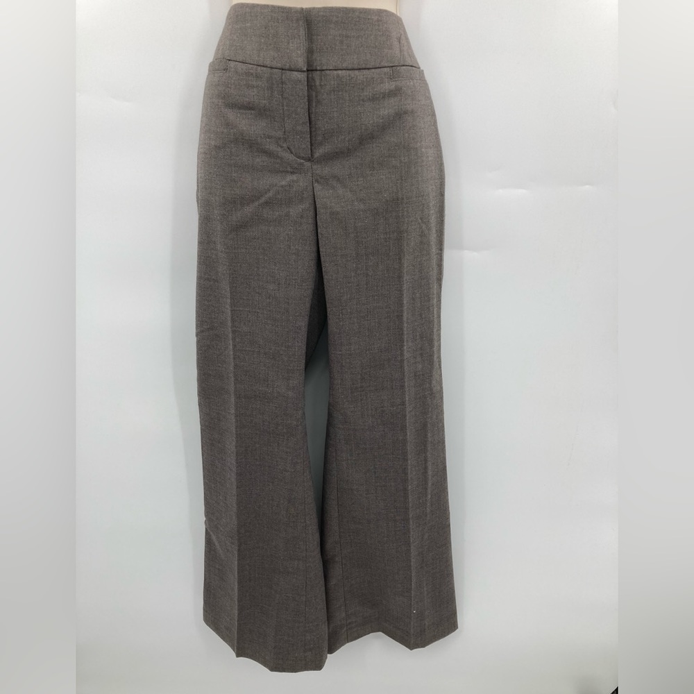 Dalia Collection Women’s Petite Brown Classic Fit Dress Pants